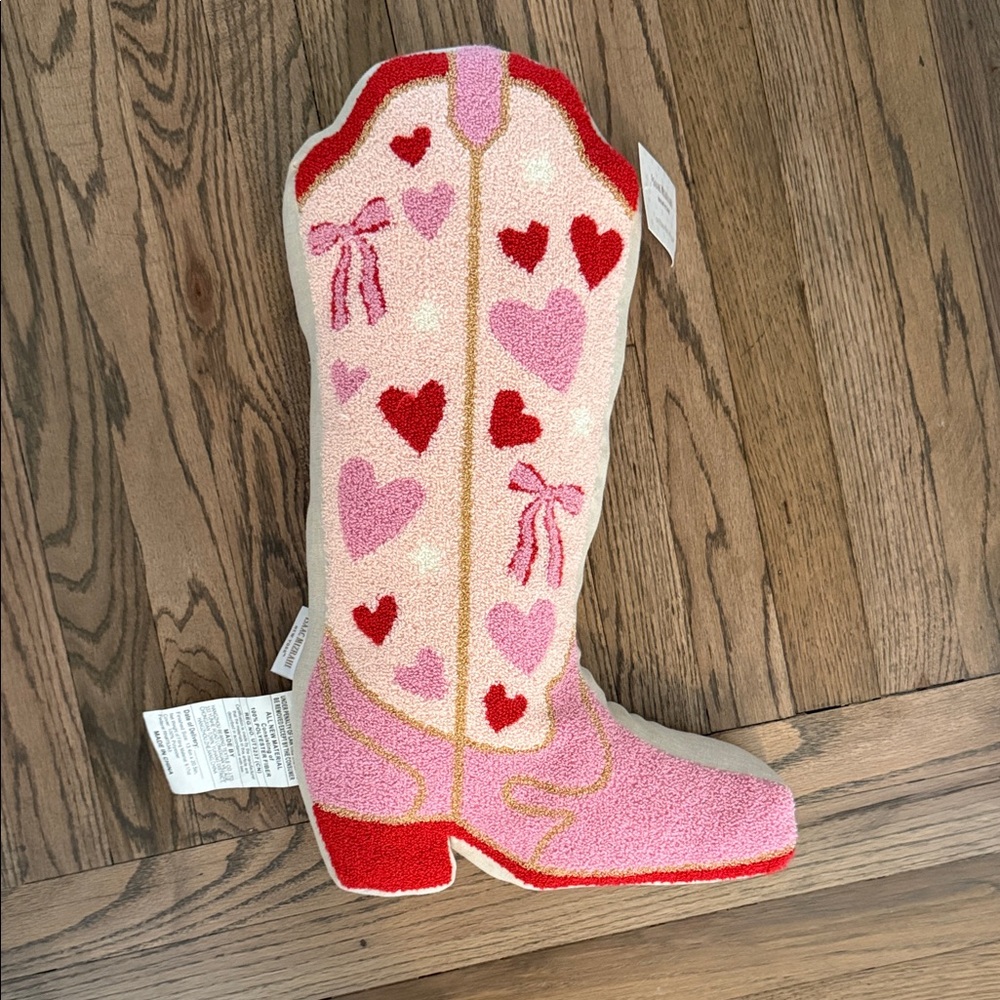 Isaac Mizrahi Red and Pink Heart Pillow